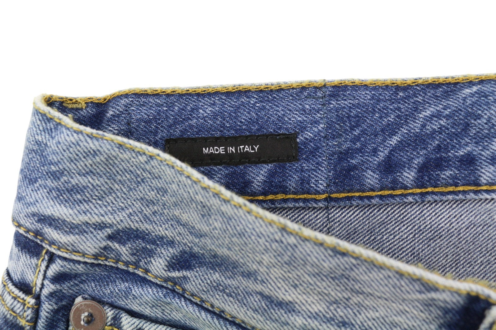 R13 Cuffed X-BF Women Jeans 31 Jasper Straight Leg Whiskers Faded Blue Zip FW25