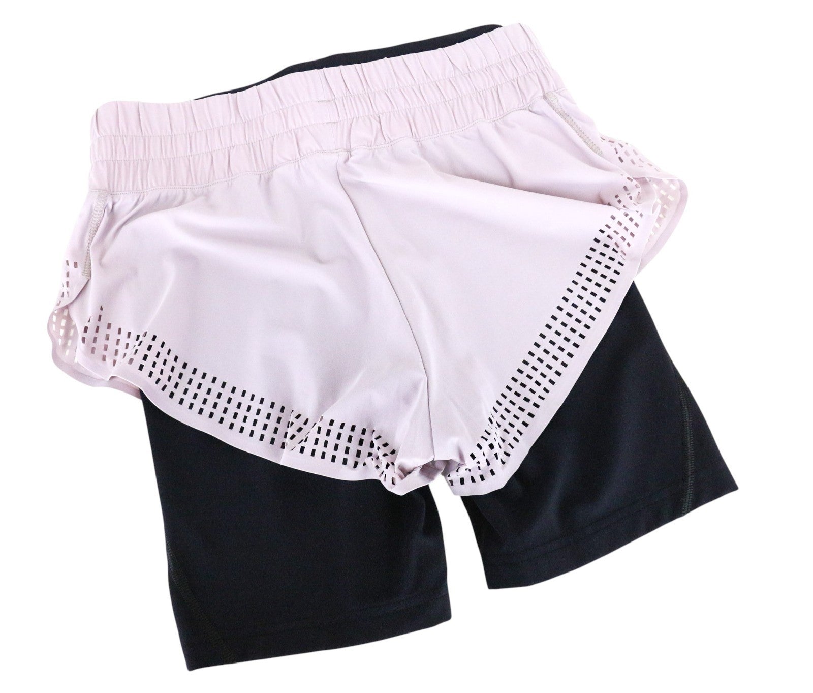 SWEATY BETTY Aerial Women's Shorts XS Purple Lightweight 2in1 Stretch Dance