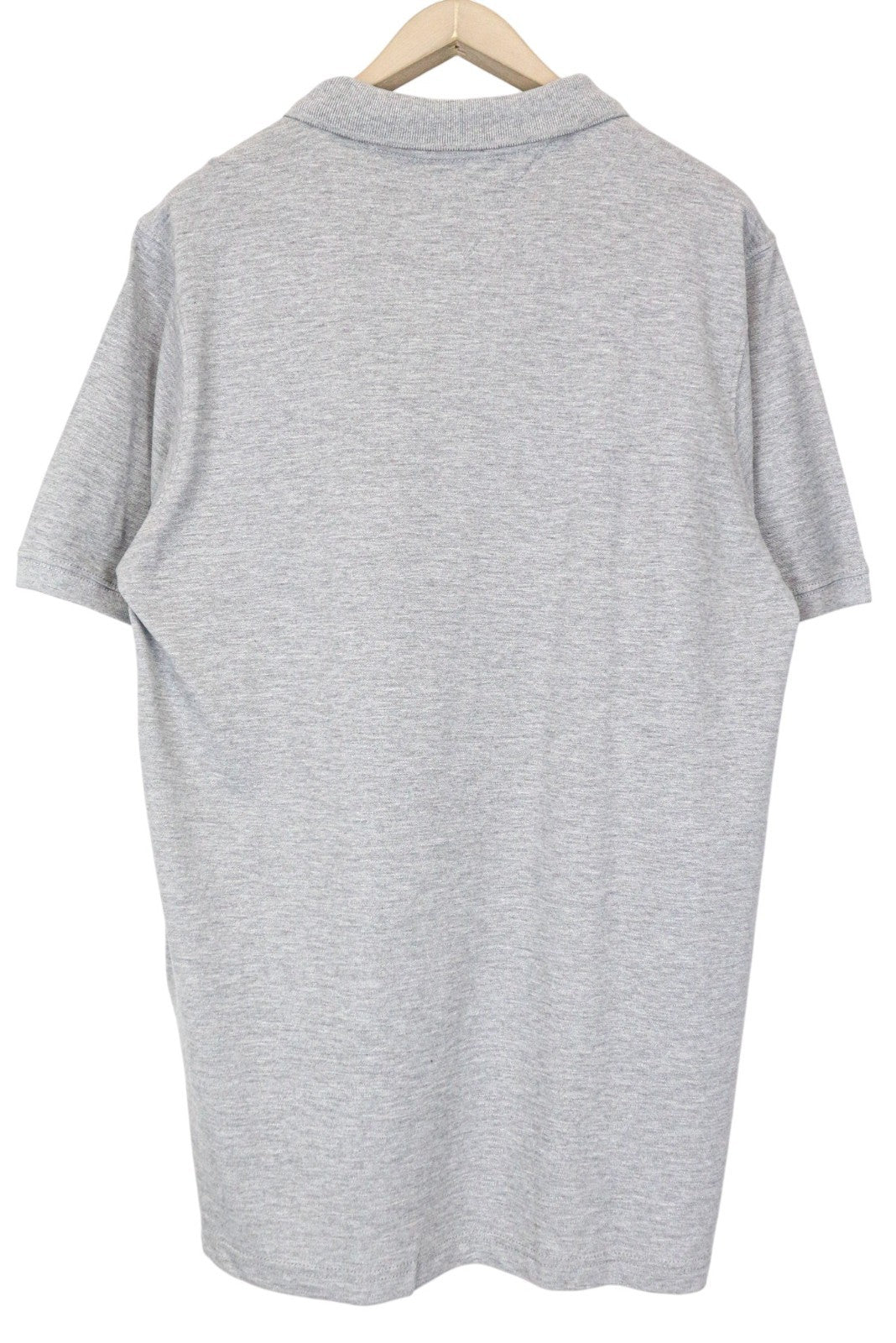 TOMMY HILFIGER DENIM Men's Polo Shirt 2XL Grey Cotton Casual Short Sleeve