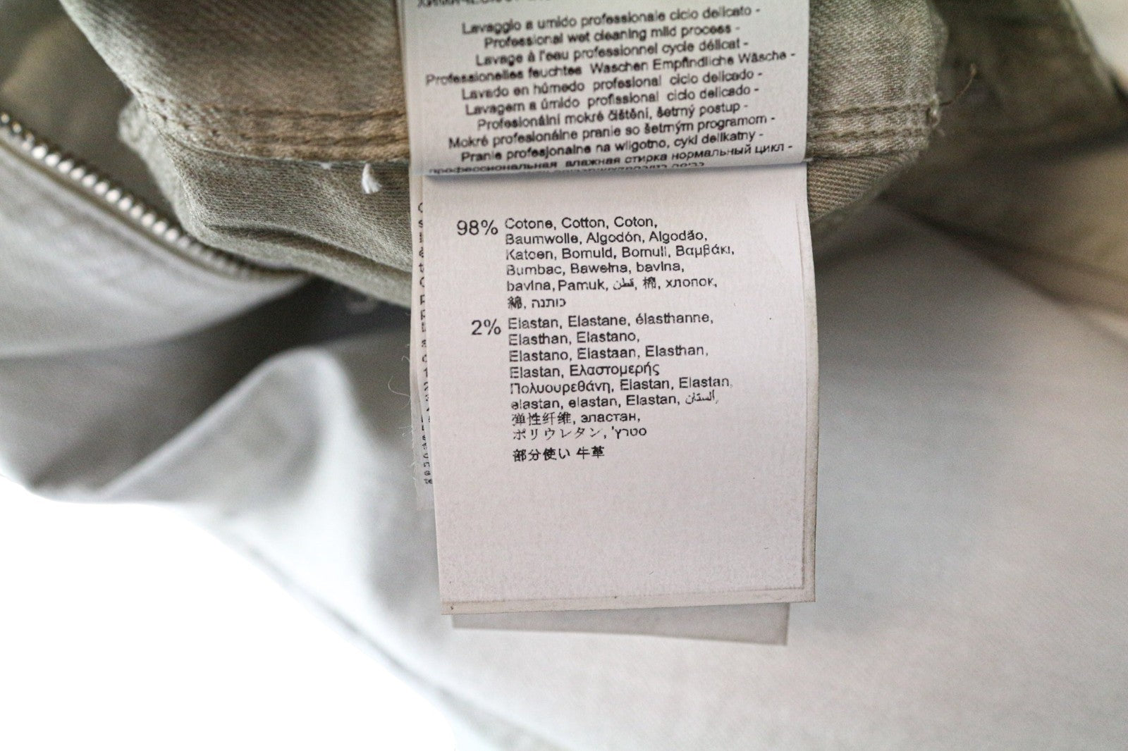 REPLAY Anbass Men's Jeans W30 L34 Grey Slim Stretch Aged Wash Cotton Denim