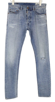 DIESEL Tepphar 084VI Men's Jeans W30 L32 Slim Carrot Fit Blue Washed Stretch