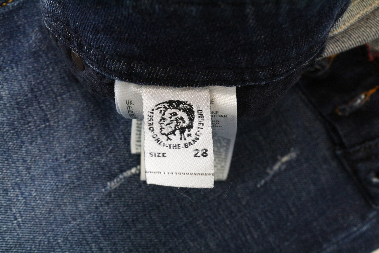 DIESEL Larkee-Beex 084QT Men's Jeans W28 L32 Regular Fit Blue Cotton Stretch