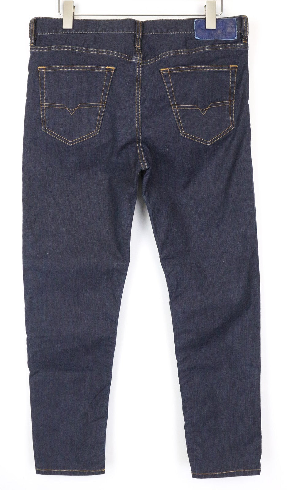 DIESEL Mharky 0078S Men's Jeans W34 Slim Fit Dark Blue 5-Pocket Cotton Casual