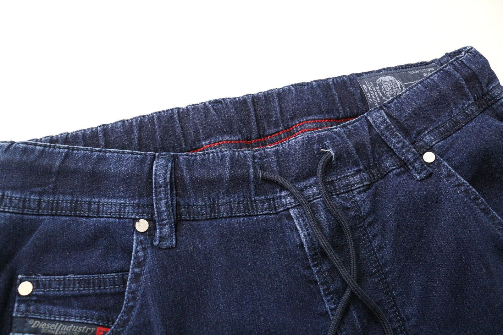 DIESEL Krooley-NE 0687D Men's Jeans W28 Slim Carrot Sweat Jogg Blue Stretch