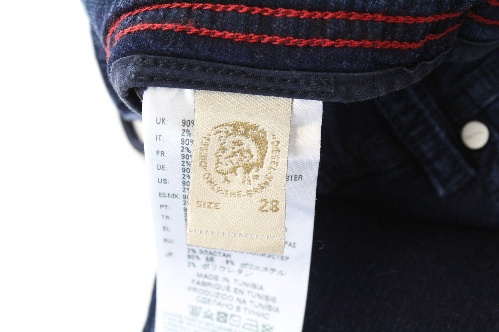 DIESEL Krooley-NE 0687D Men's Jeans W28 Slim Carrot Sweat Jogg Blue Stretch