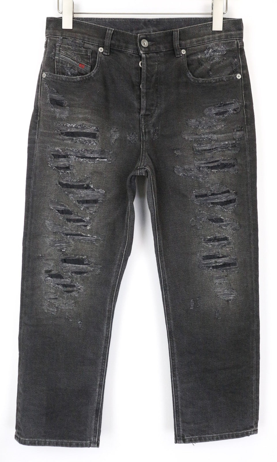 DIESEL Aryel 084XZ Women's Jeans W29 L30 Regular Fit Distressed Cotton Blend