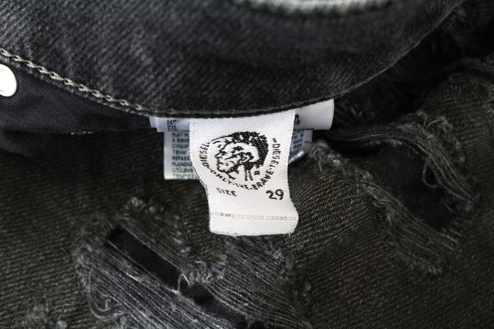 DIESEL Aryel 084XZ Women's Jeans W29 L30 Regular Fit Distressed Cotton Blend