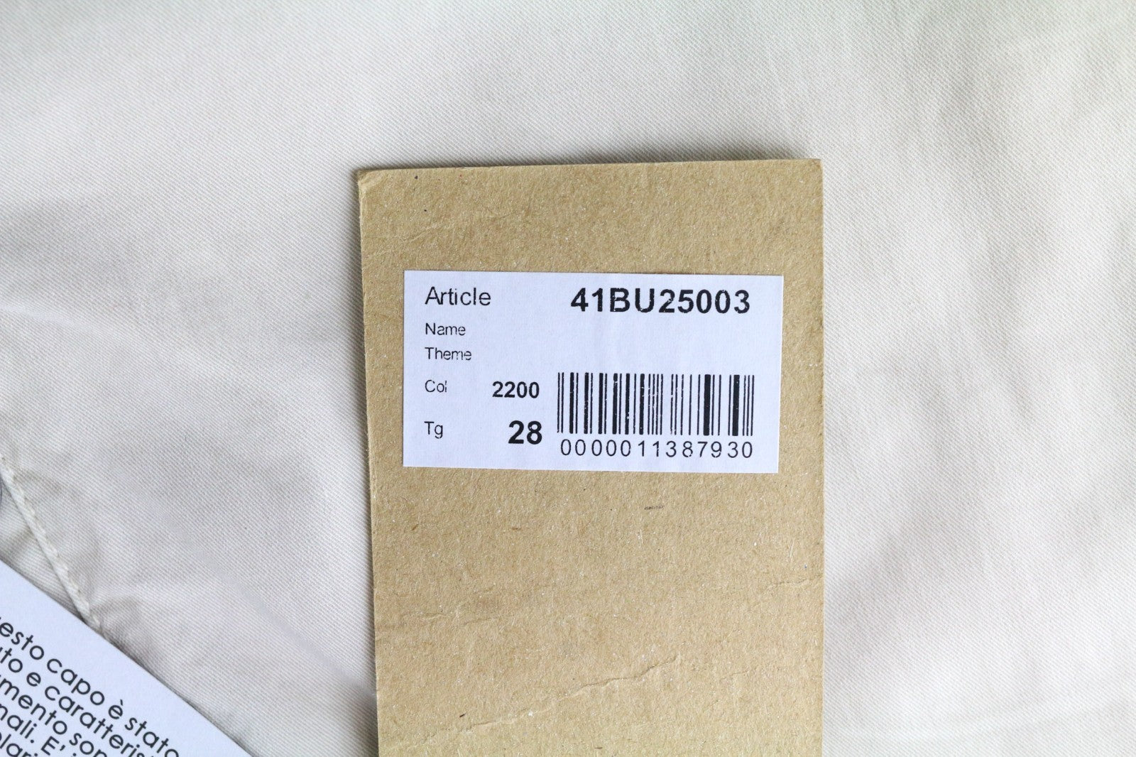 GAUDI JEANS Men's Trousers W28 Beige Cotton Blend Washed Button-Fly Style