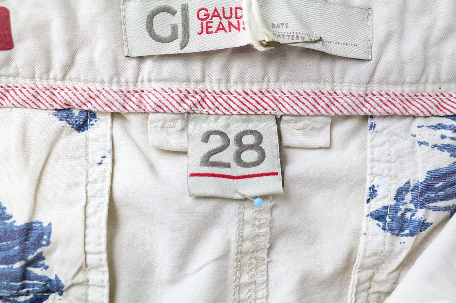 GAUDI JEANS Men's Trousers W28 Beige Cotton Blend Washed Button-Fly Style