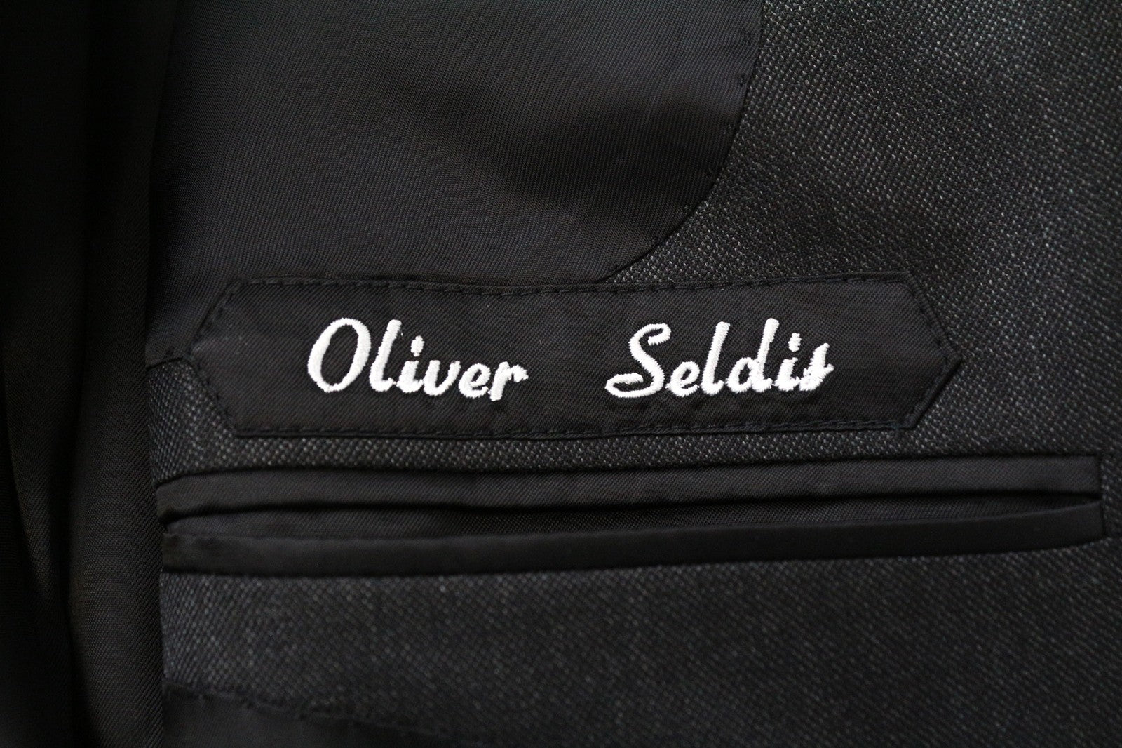 SUITSUPPLY Men's Blazer UK34 Dark Grey Pure Wool Single Breasted Classic