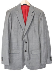 SUITSUPPLY Sienna Men's Blazer UK46R Grey Super 140's Wool Single Breasted