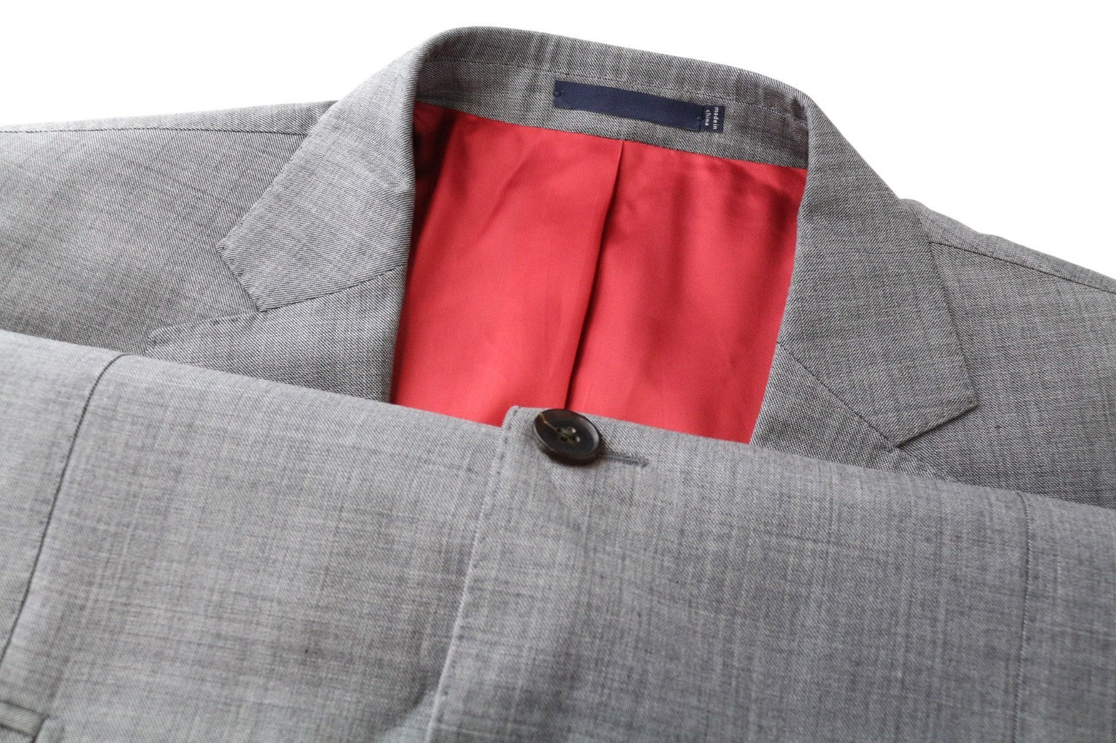 SUITSUPPLY Sienna Men's Blazer UK46R Grey Super 140's Wool Single Breasted