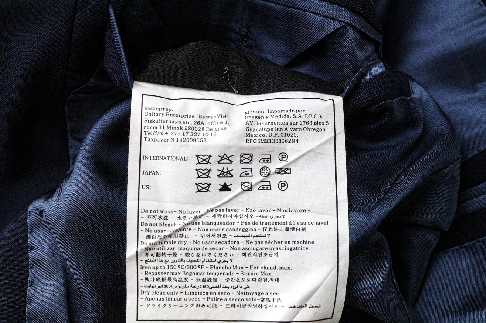 SUITSUPPLY Napoli Blue Line Men's Blazer UK38R Navy Pure Wool Single Breasted