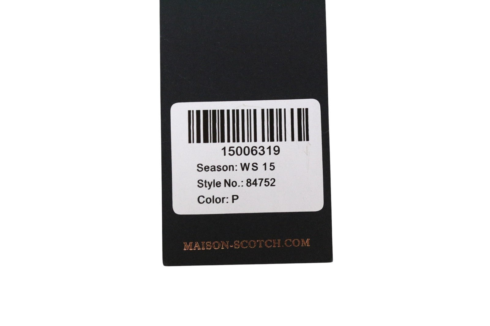 MAISON SCOTCH Women's Bikini Top XS/S Black Pattern Twisted Bandeau Swimwear