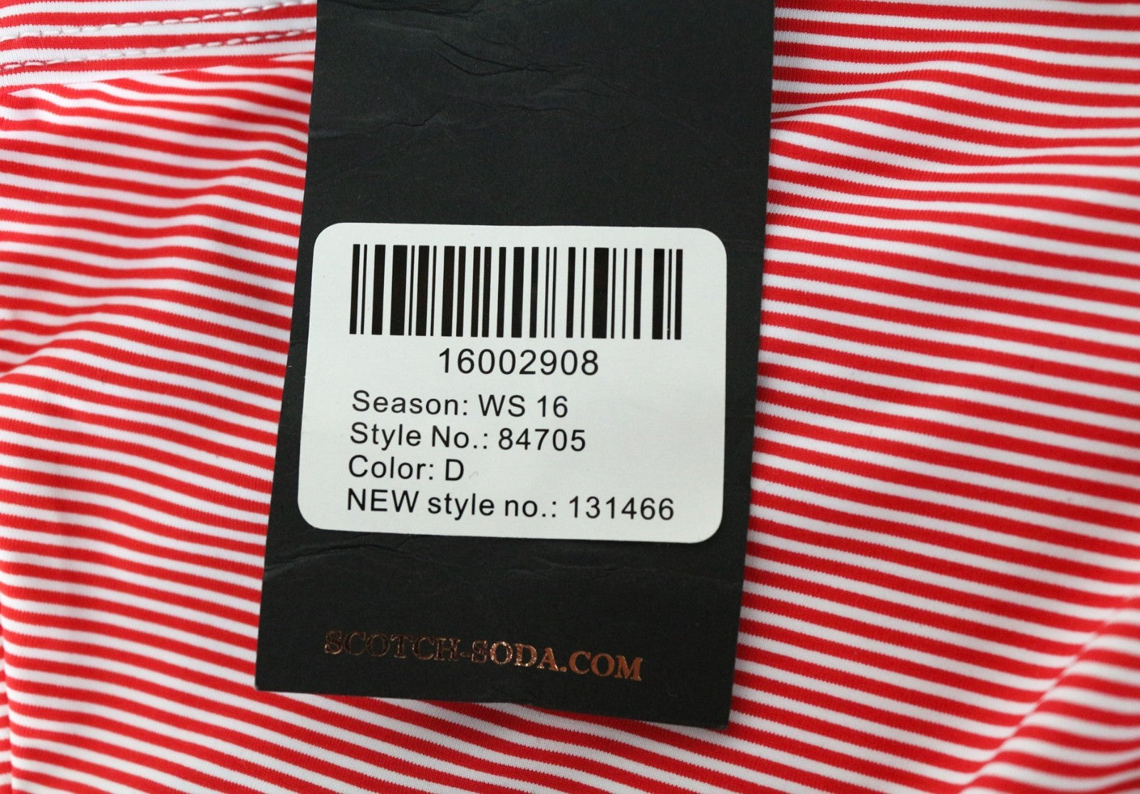 MAISON SCOTCH Women's One Piece Swimsuit S Red White Stripe Halter Swimwear