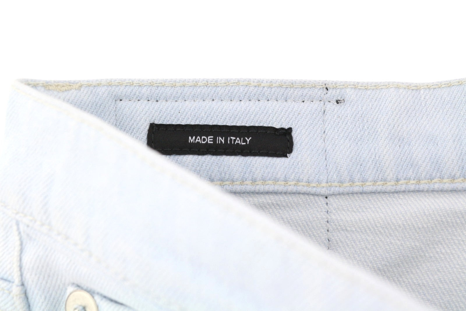 R13 Damon Pleated Blue Women Jeans 27 Faded Blue Stretch Wide Leg SS25 RRP860