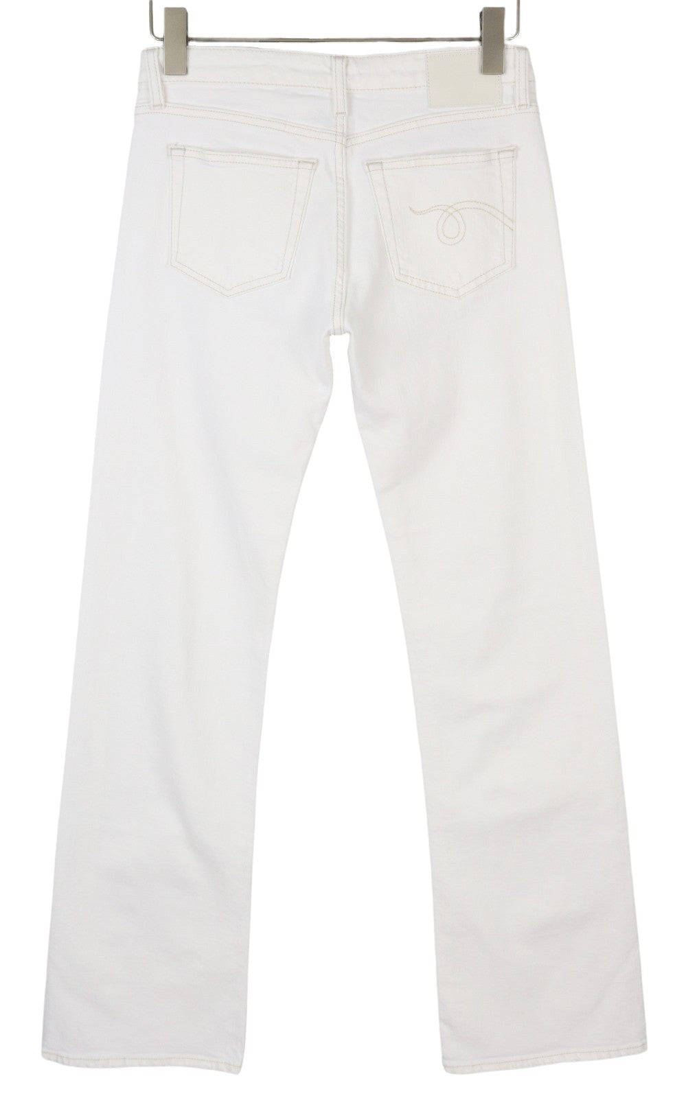 R13 Boy Flare Women Jeans 25 Aerin White Stretch Bootcut Fit Zip Fly Light SS25