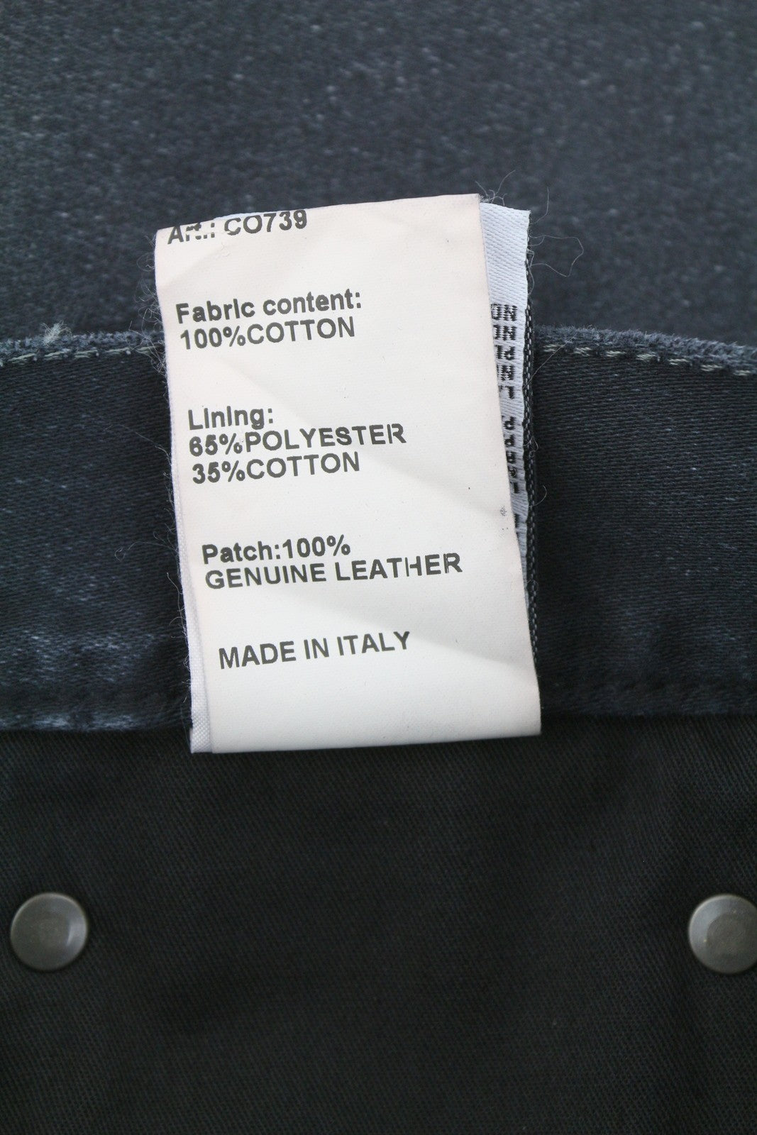 R13 X-BF Women Jeans 24 Black Garment Dyed Moleskin Faded Cropped Ankle FW25