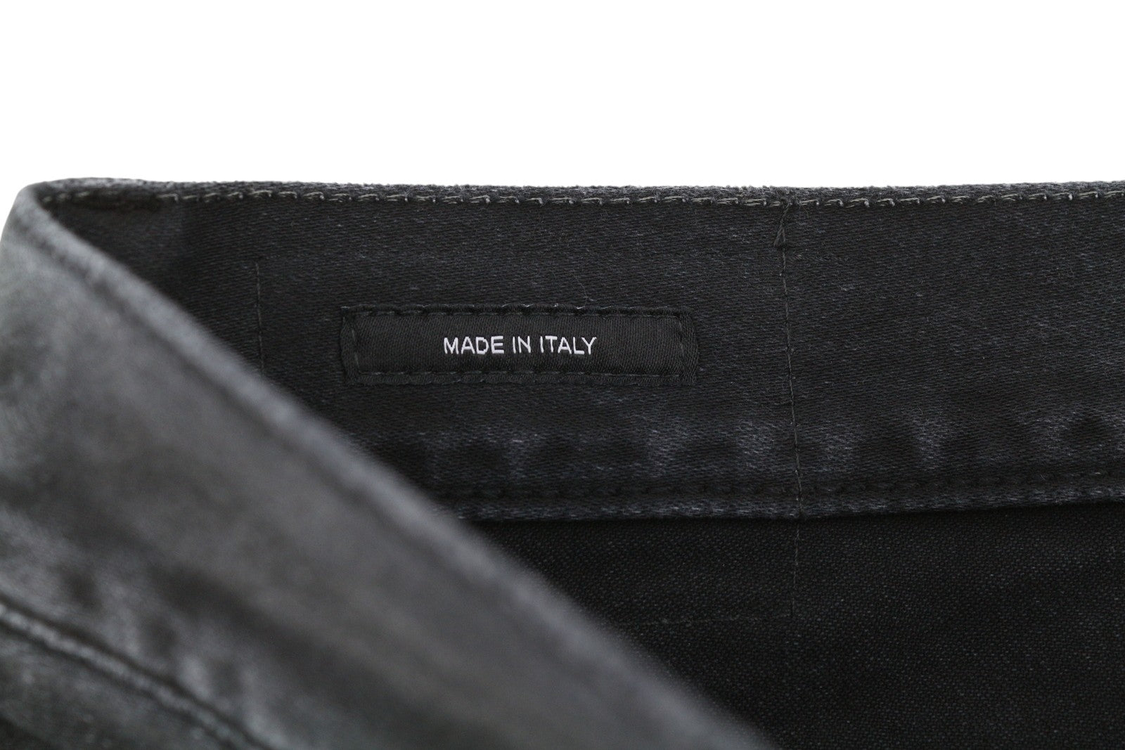 R13 X-BF Women Jeans 30 Black Garment Dyed Moleskin Faded Cropped Ankle FW25