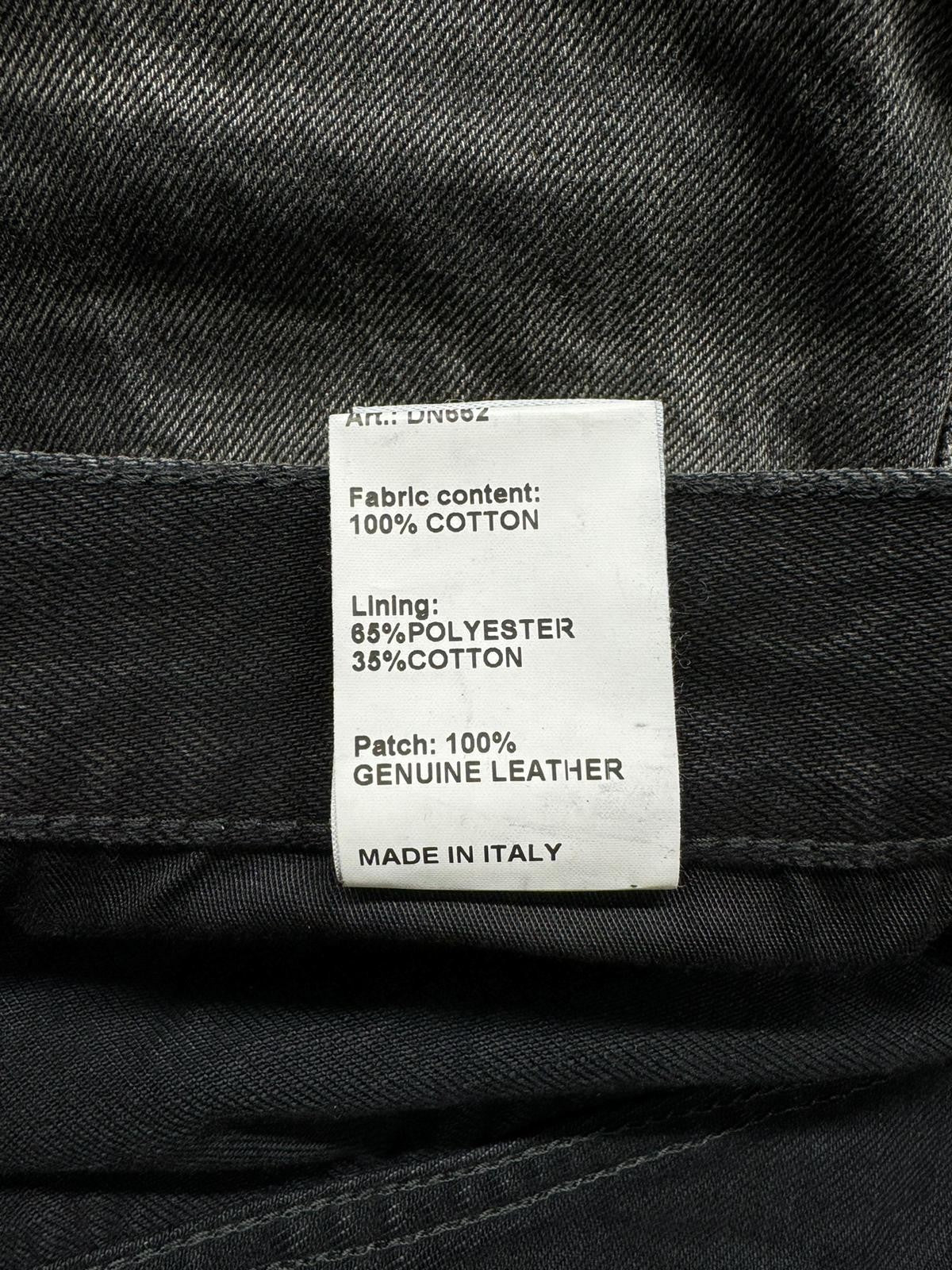 R13 Cuffed X-BF Women Jeans 28 Phantom Selvedge Black Limited Edition Faded FW25