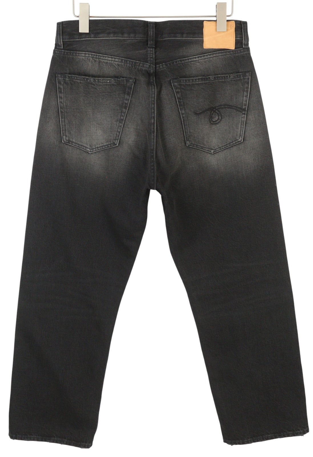 R13 Cuffed X-BF Women Jeans 28 Phantom Selvedge Black Limited Edition Faded FW25
