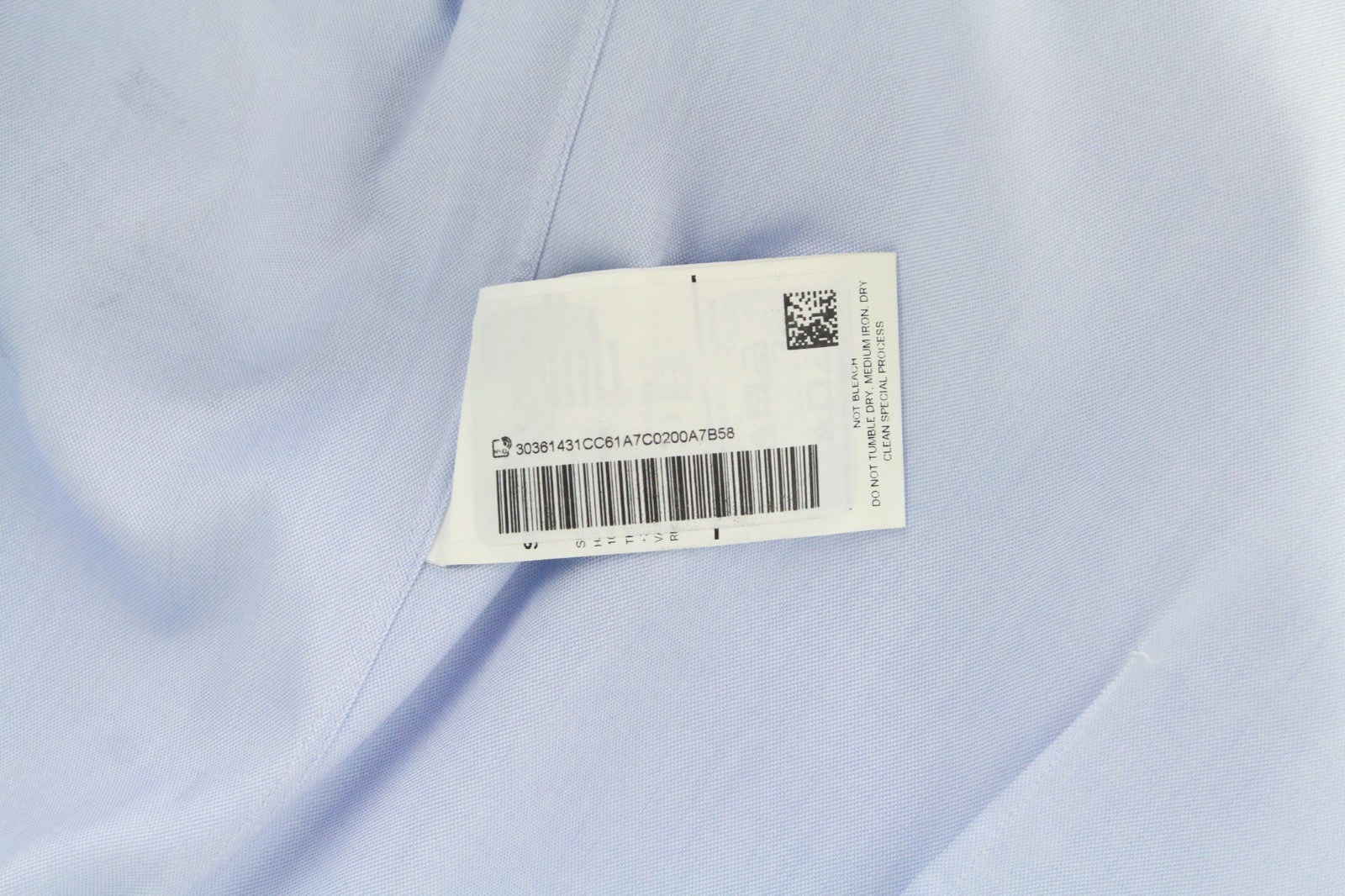 SUITSUPPLY Men's Formal Shirt 37/14.5 Light Blue Slim Cutaway Pure Cotton Formal