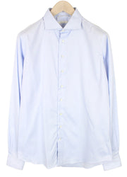 SUITSUPPLY Men's Formal Shirt 41L/16L Blue Cutaway Extra Slim Pure Cotton Formal