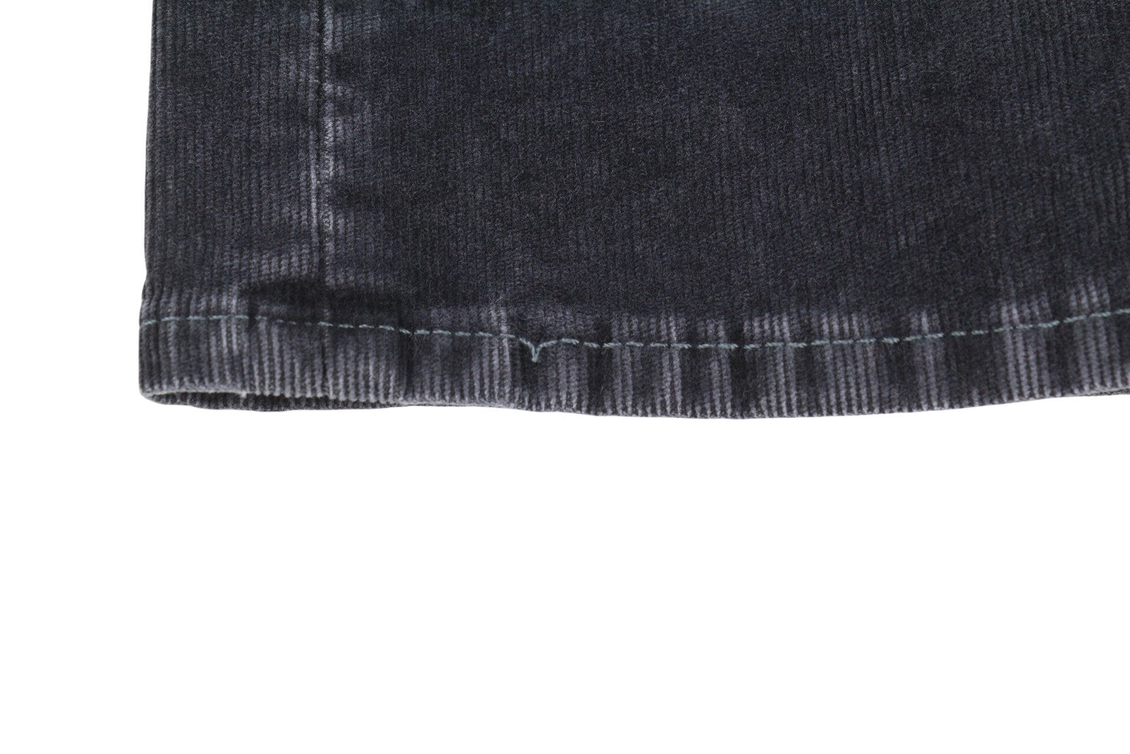 R13 Boy Straight Women Trousers 26 Obsidian Stretch Cord Cropped Faded FW25