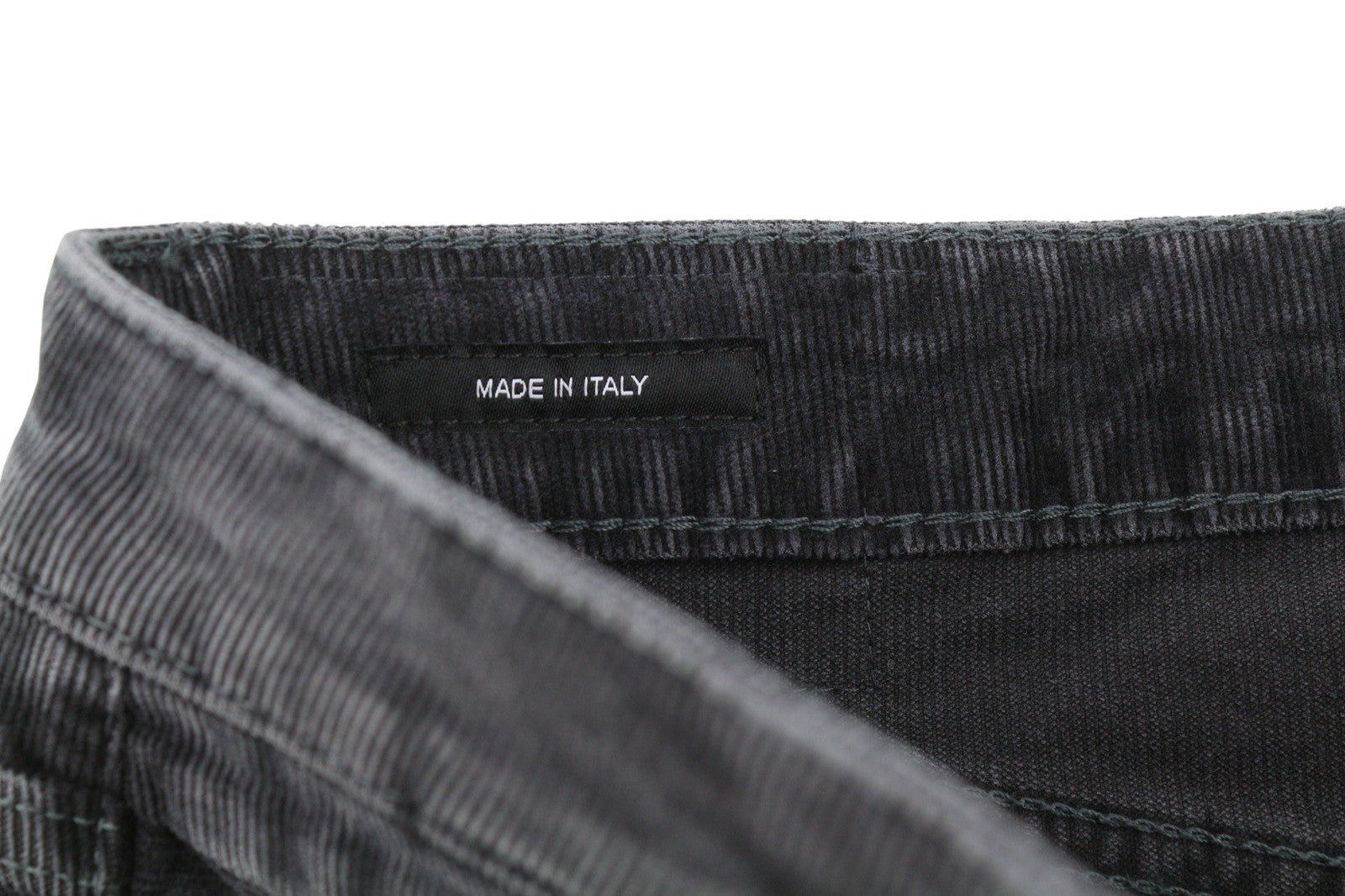 R13 Boy Straight Women Trousers 26 Obsidian Stretch Cord Cropped Faded FW25