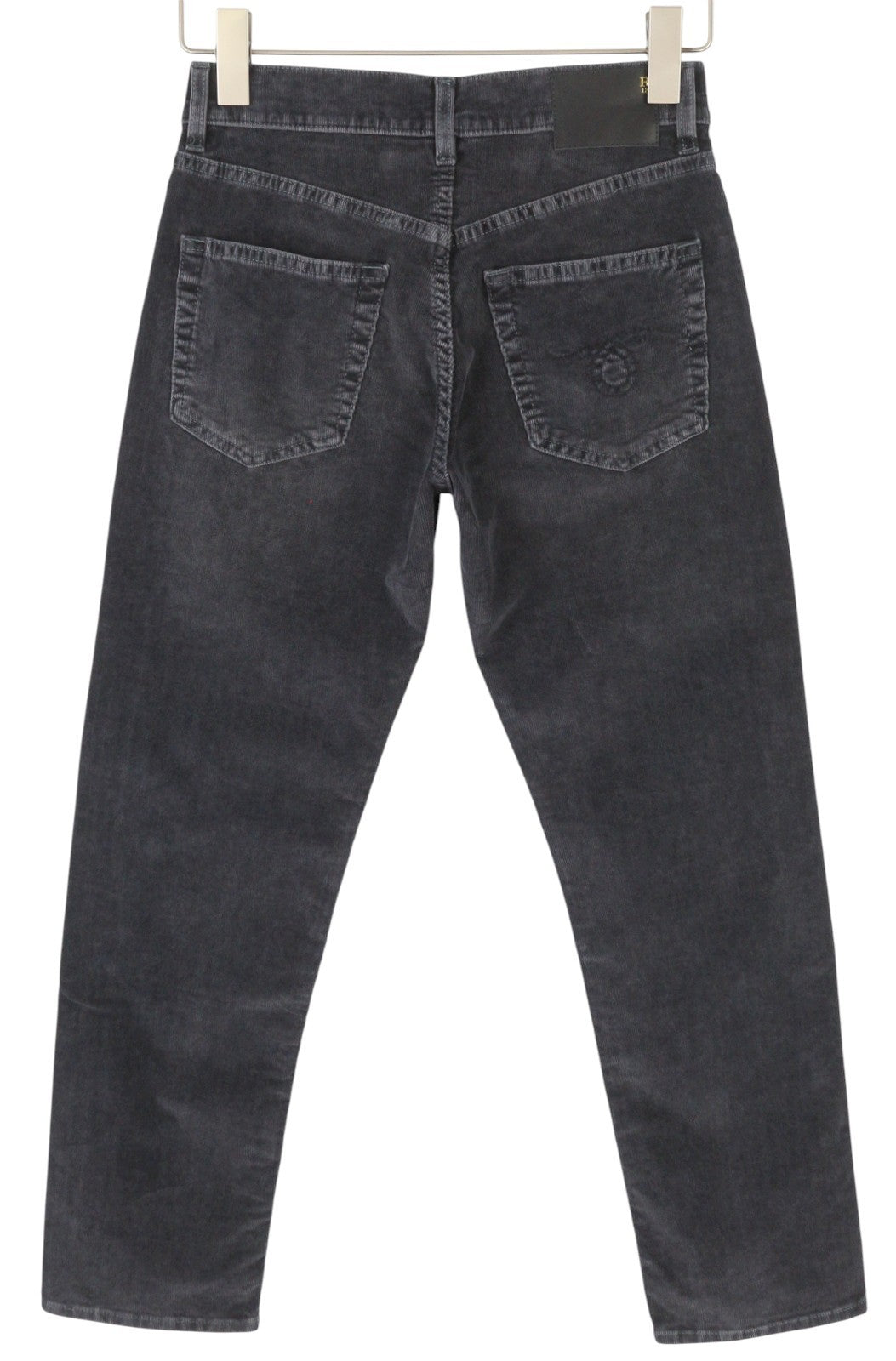 R13 Romeo Women Trousers 24 Obsidian Stretch Cord Straight Fit Zip FW25 RRP599