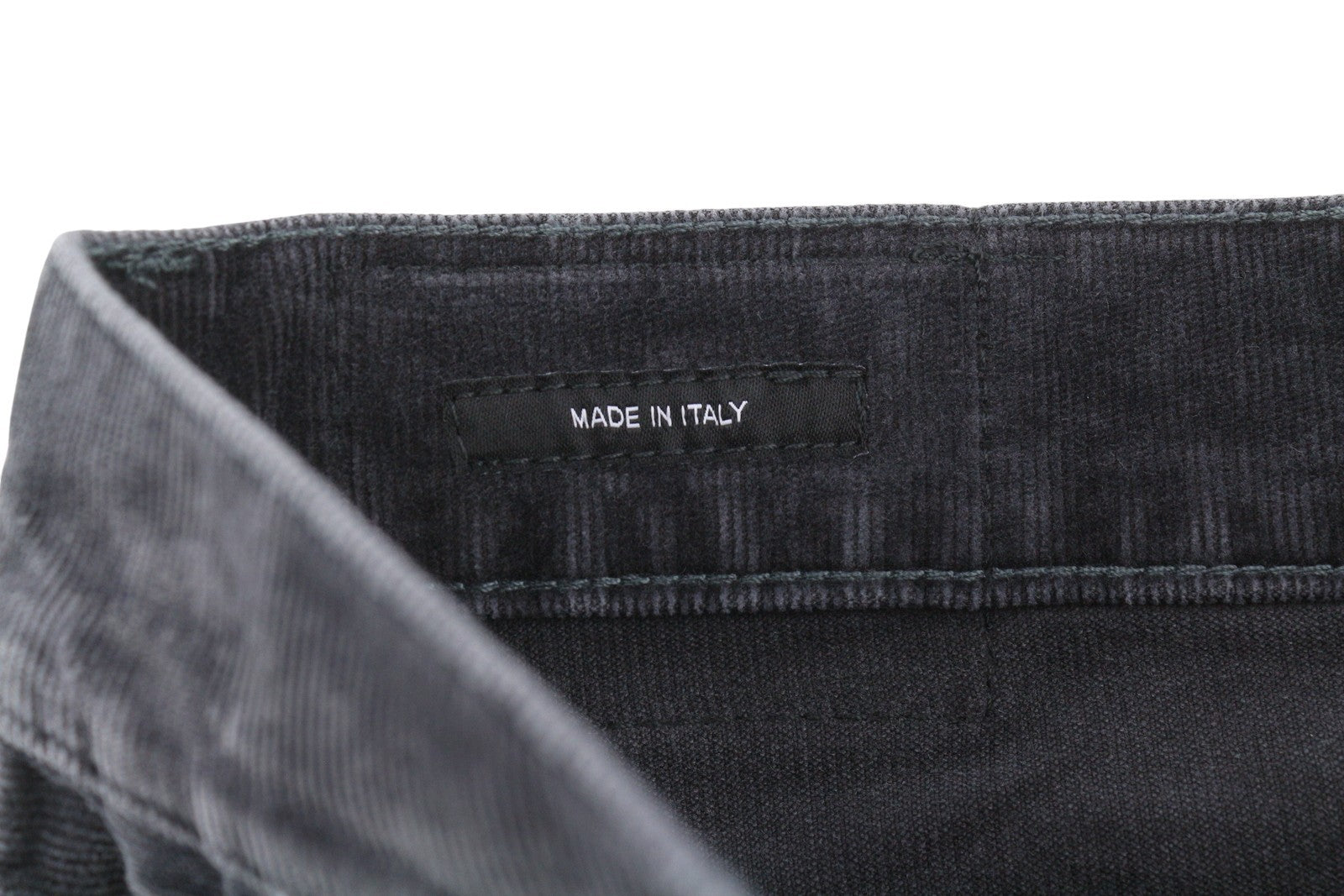 R13 Romeo Women Trousers 24 Obsidian Stretch Cord Straight Fit Zip FW25 RRP599