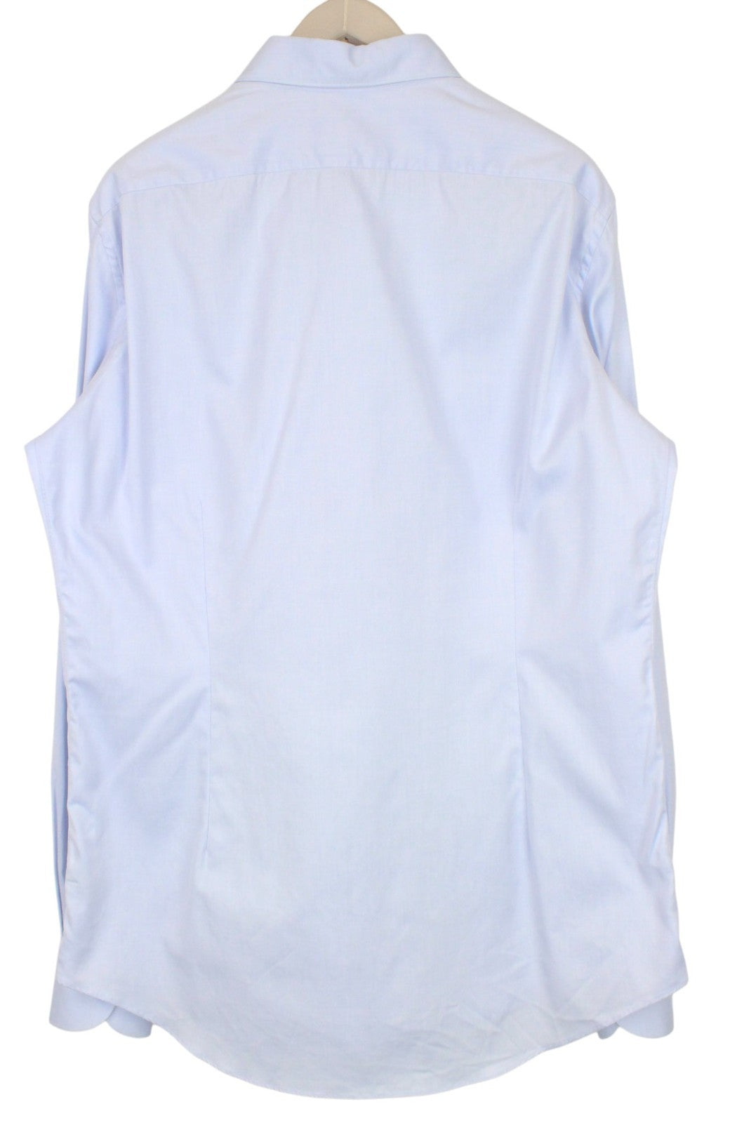 SUITSUPPLY Men's Formal Shirt 45L/17.75L Light Blue Cotton Cutaway Slim Formal