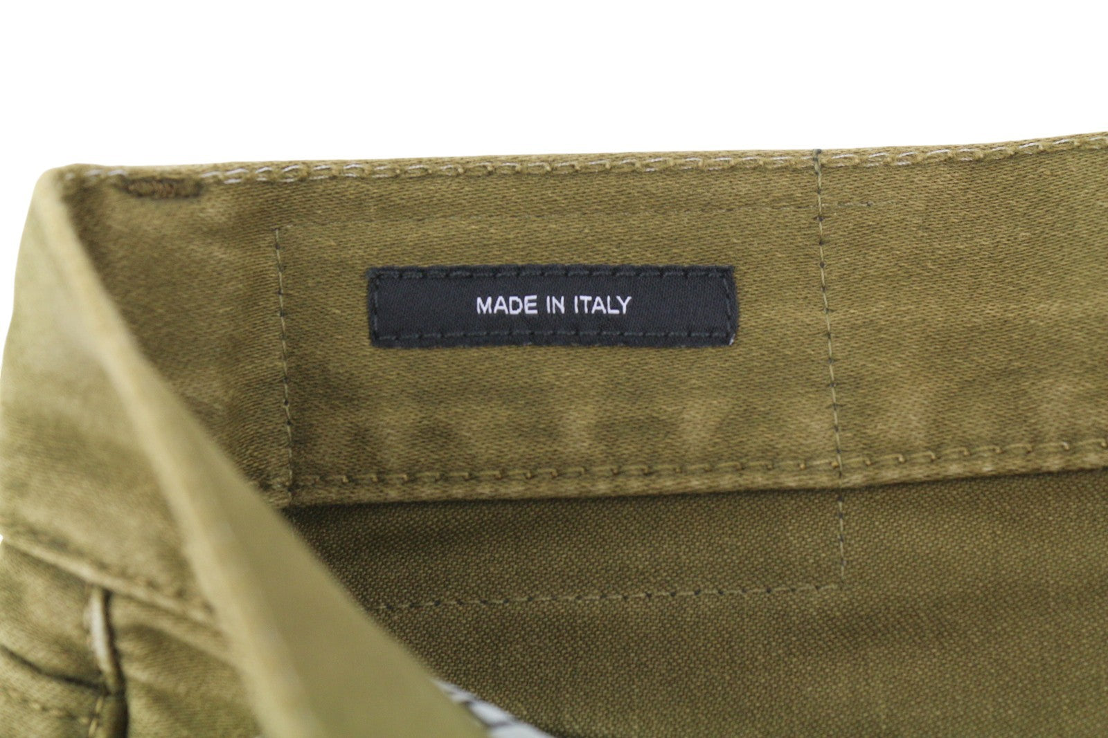 R13 Boyfriend Women Trousers 26 Olive Garment Dyed Moleskin Ankle Faded FW25