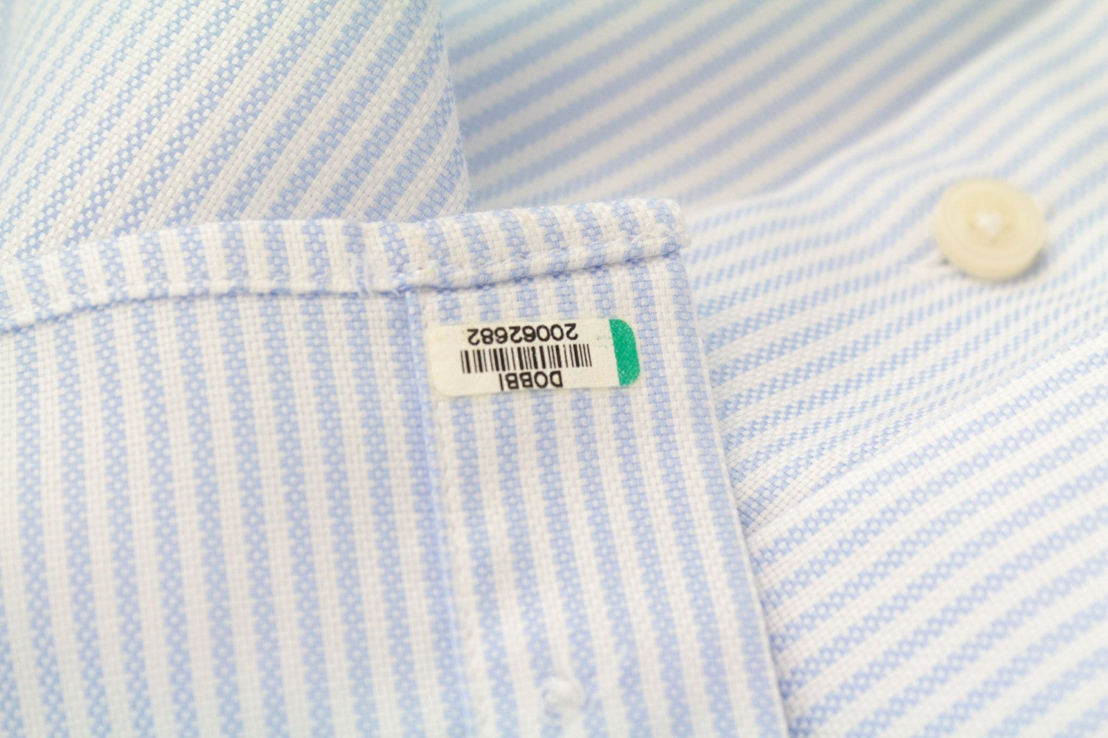 SUITSUPPLY Men's Formal Shirt 45L/17.75L Blue Striped Slim Try On Extra Fit