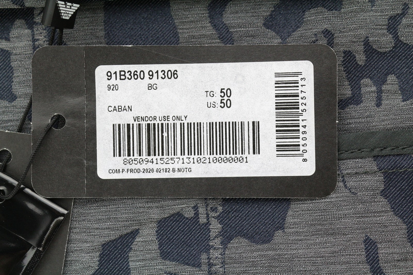 EMPORIO ARMANI Men Jacket EU50 Oversized Jacquard Camouflage Full Zip RRP799