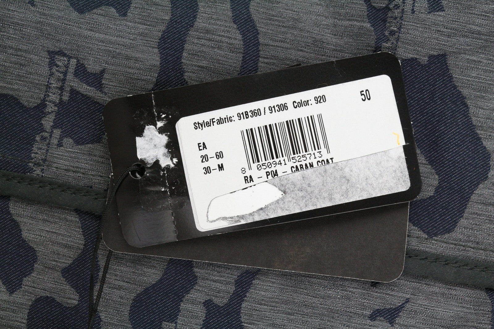 EMPORIO ARMANI Men Jacket EU50 Oversized Jacquard Camouflage Full Zip RRP799