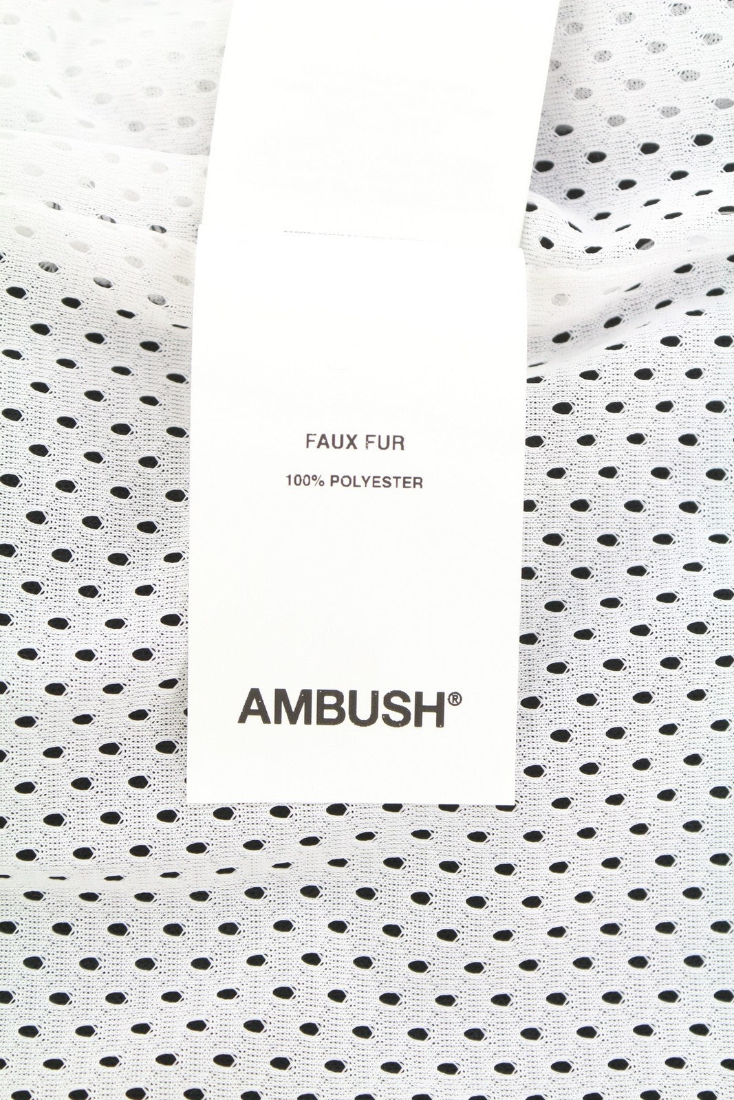 AMBUSH New Fleece Men Jacket L Black Fluffy Faux Fur Zipper Lightweight RRP710