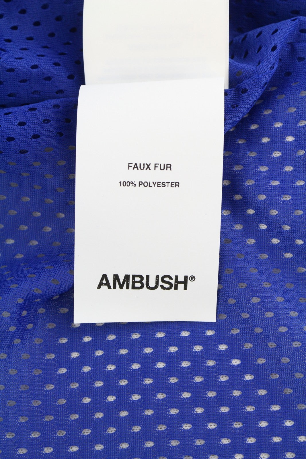 AMBUSH New Fleece Men Jacket M Ivory Fluffy Faux Fur Zipper Lightweight RRP710