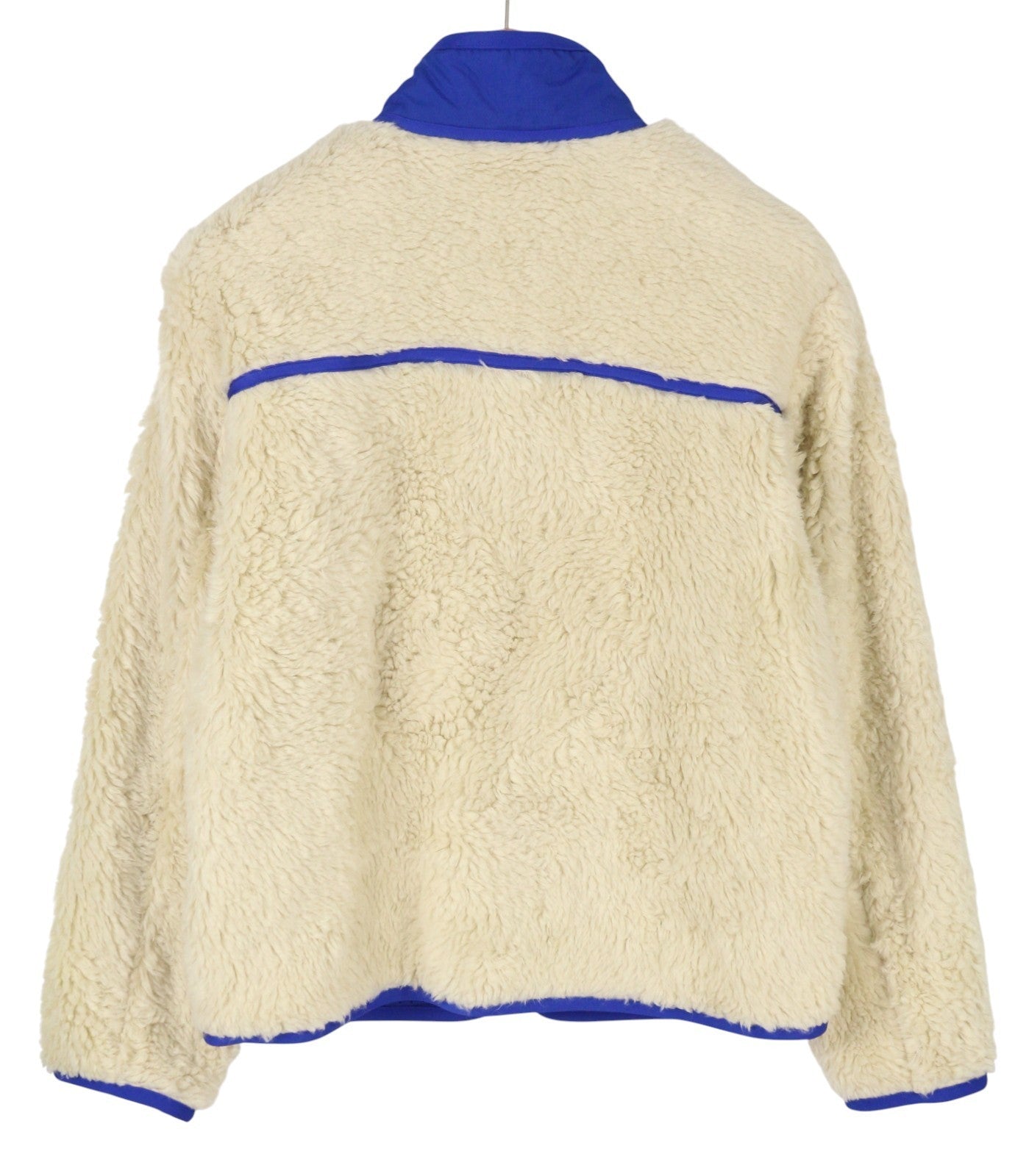 AMBUSH New Fleece Men Jacket M Ivory Fluffy Faux Fur Zipper Lightweight RRP710