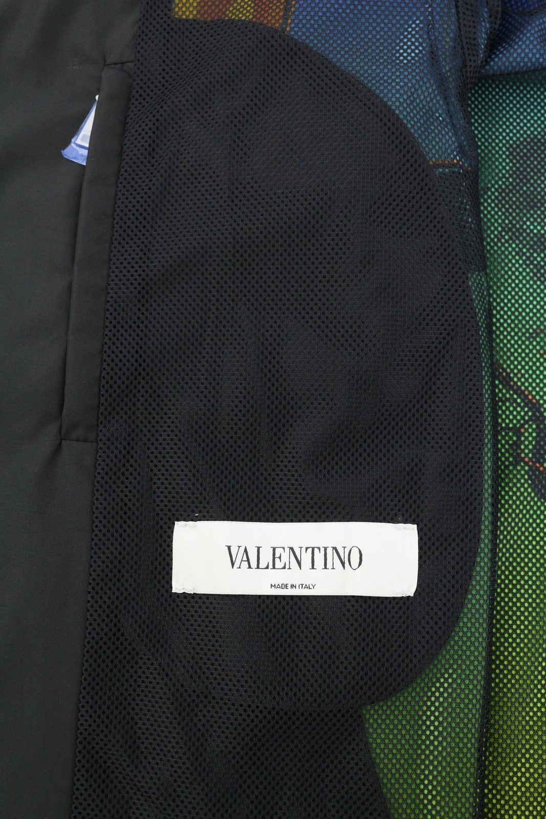 VALENTINO Men Jacket 48 Dragon Print Mesh Lined Hooded Zip Lightweight RRP1800