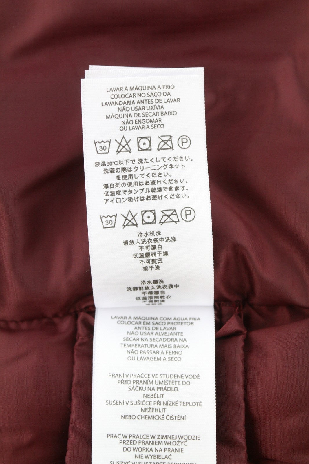 MICHAEL KORS Men Waistcoat L Burgundy Quilted Insulated Full Zip Vest RRP199