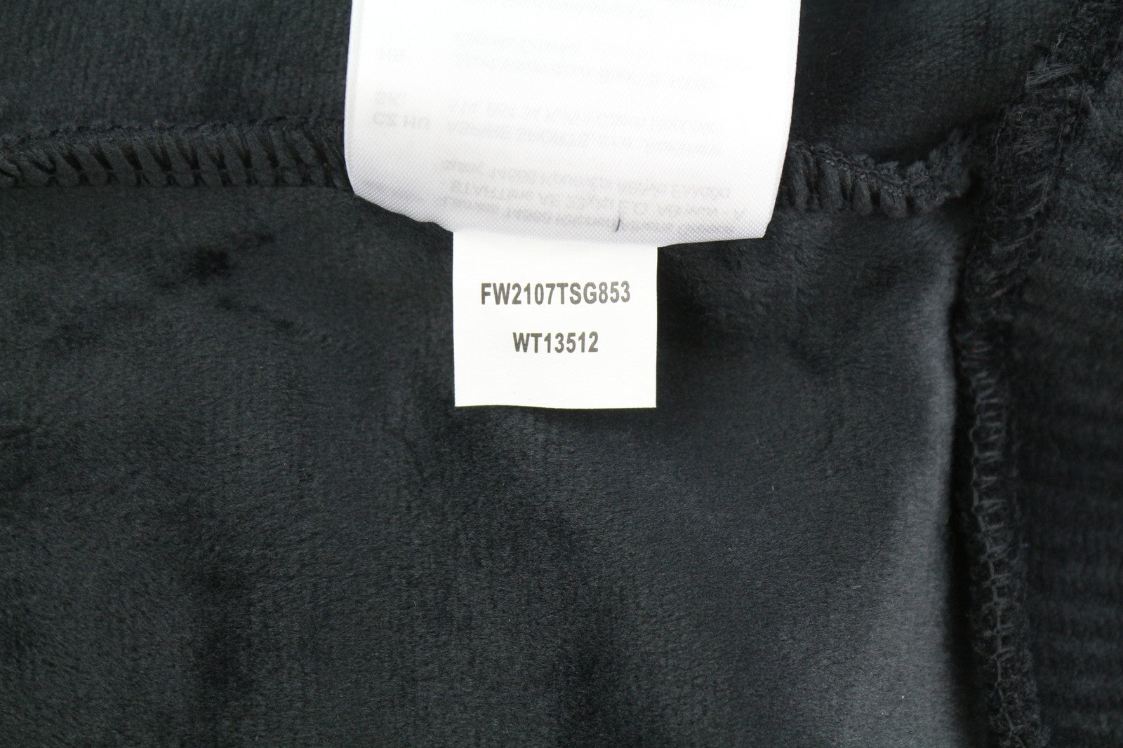 NEW BALANCE Women Hoodie S Black Soft Corduroy Oversized Loose Fit Pullover