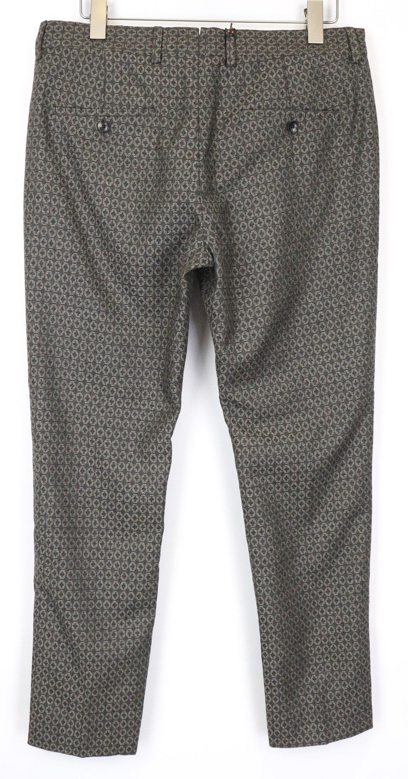 SCOTCH & SODA Atelier Men's Pleated Pants 50 Grey Brown Classic Patterned Fit