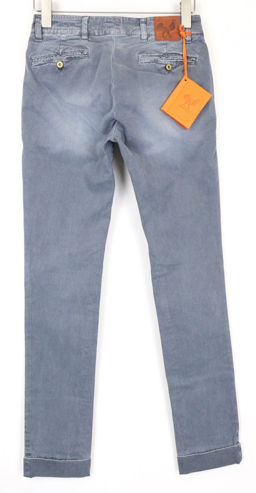 GOOD GENES Women's Chino Pants W26/L33 Grey Cotton Stretch Jean Style Trousers