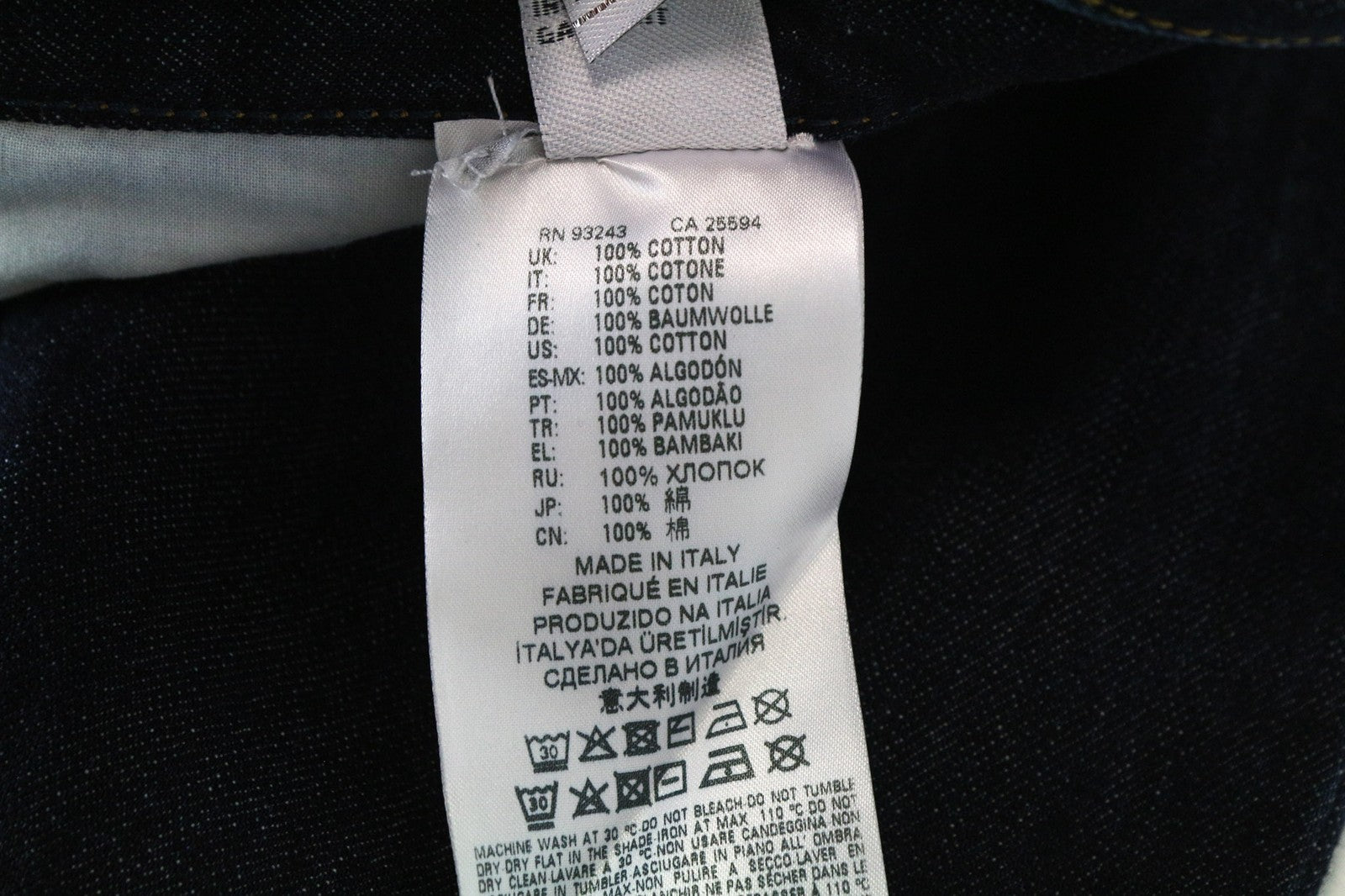 DIESEL Mharky 0091J Men's Jeans W34 Slim Fit Pure Cotton Dark Blue Five Pocket