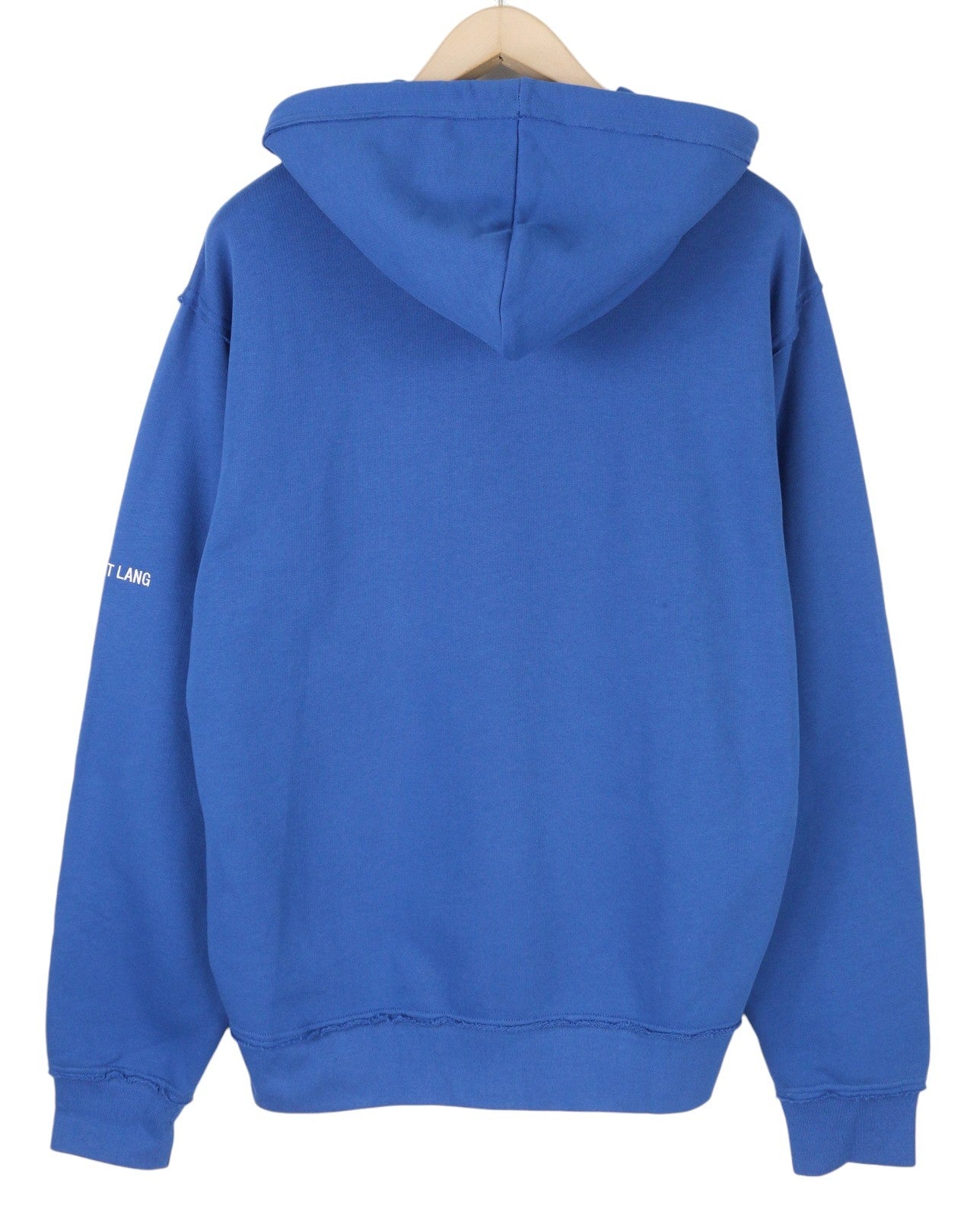 HELMUT LANG Trapunto Men Hoodie M Blue Kangaroo Pocket Hooded Pullover RRP299