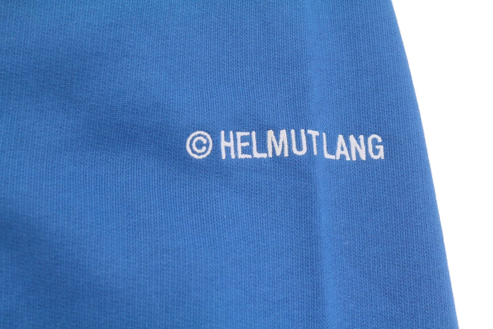 HELMUT LANG Trapunto Men Hoodie M Blue Kangaroo Pocket Hooded Pullover RRP299