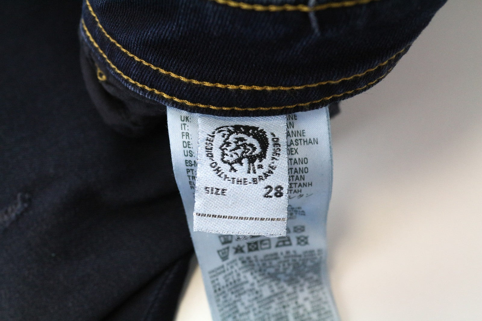 DIESEL Thommer 069GM Men's Jeans W28/L32 Slim Skinny Dark Blue Cotton Pants