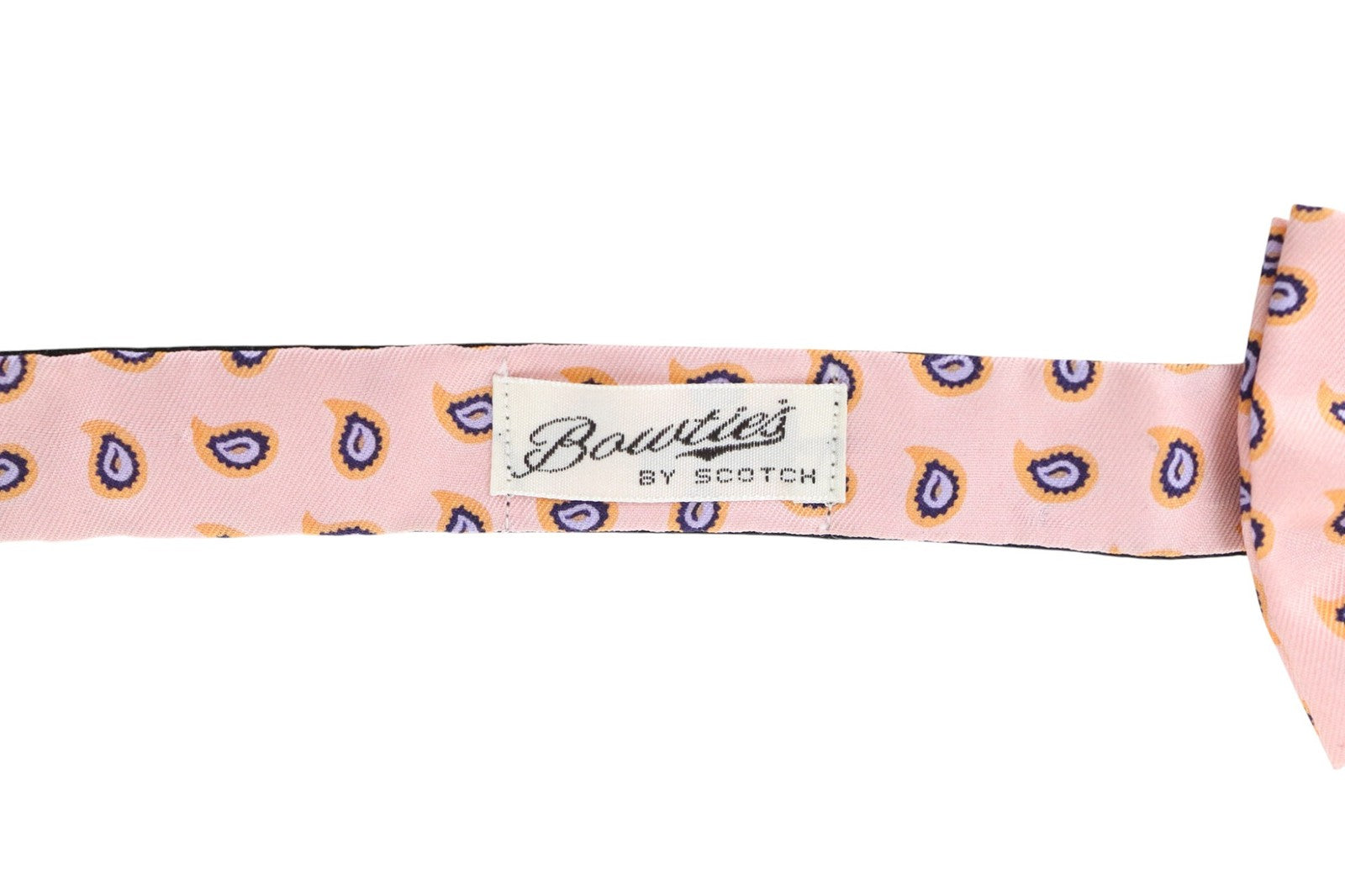 SCOTCH & SODA Ams Couture Men's Bowtie OS Pink Formal Paisley Butterfly Style