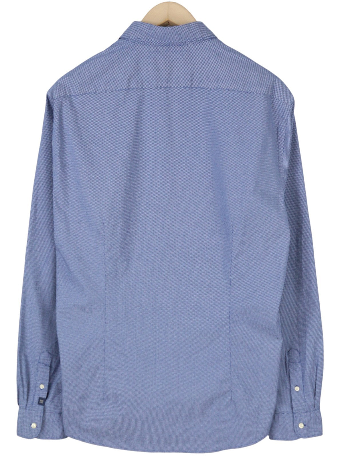 SCOTCH & SODA Slim Men Shirt XL Blue Patterned Spread Neck Button-Up Casual